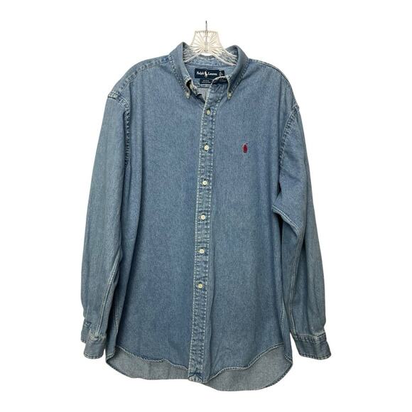 Polo by Ralph Lauren Blue Casual Button Down Shirt - Picture 1 of 8